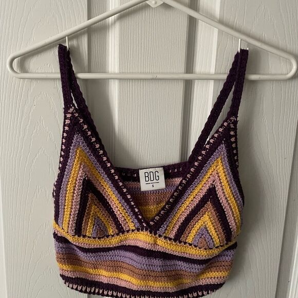 Urban Outfitters Gigi Cami Top Crocheted Size Small - Picture 4 of 8